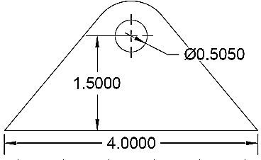 1/2" Hole Flat Tab
