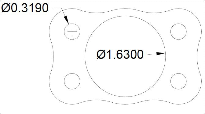 1.625" Hole Mount