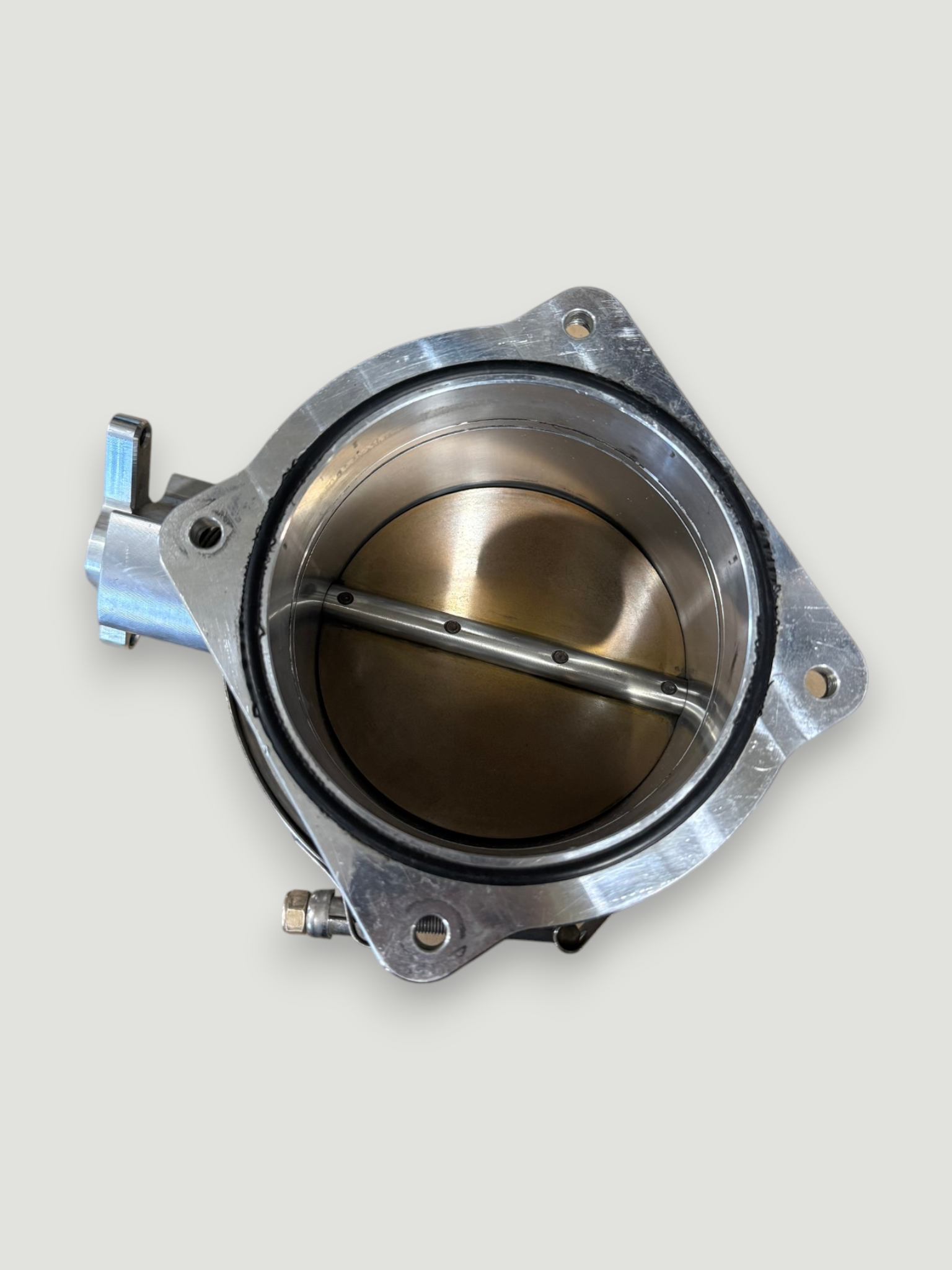 123MM V-Band Billet Throttle Body with 4-Bolt Adapter