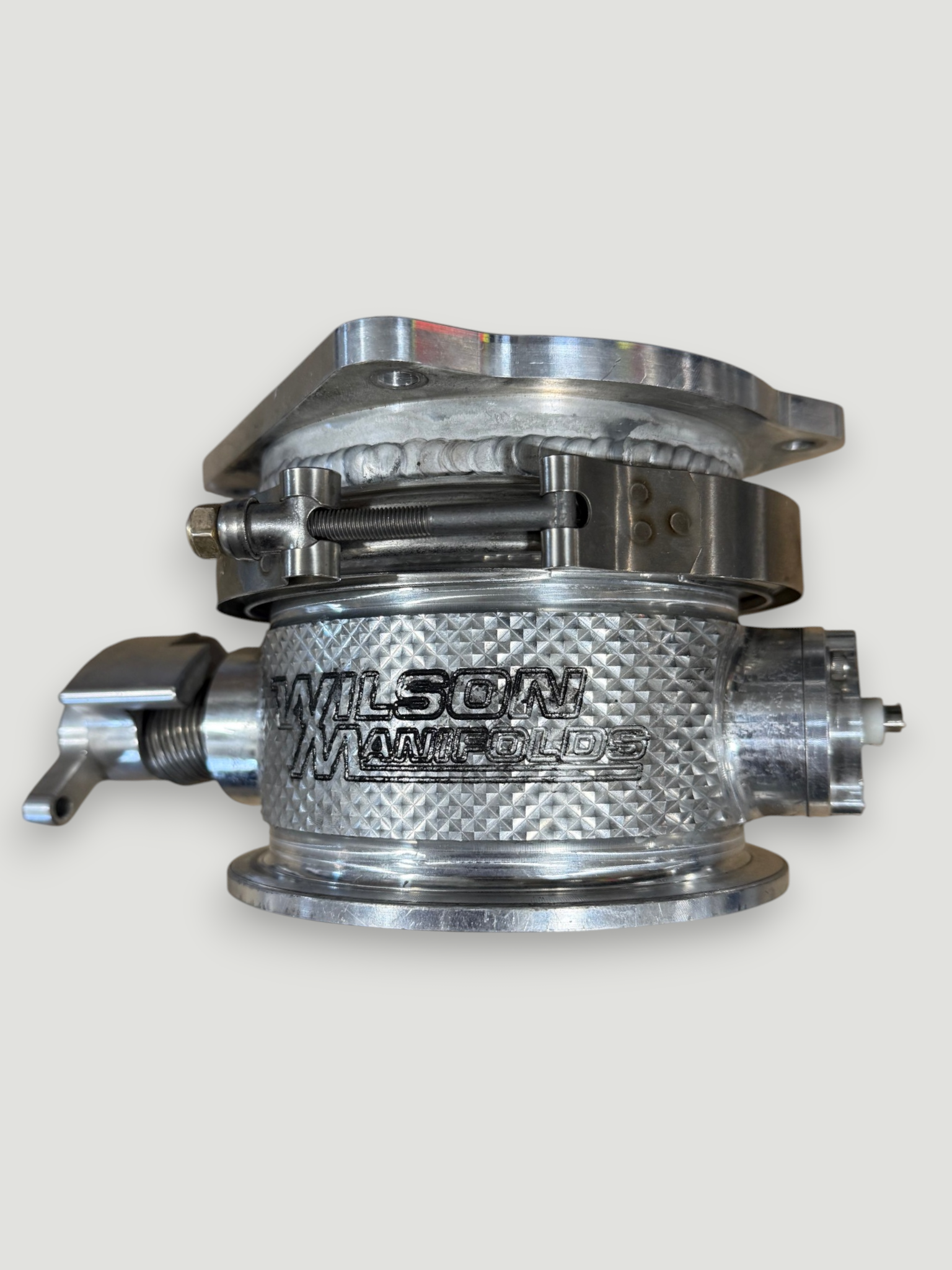 123MM V-Band Billet Throttle Body with 4-Bolt Adapter