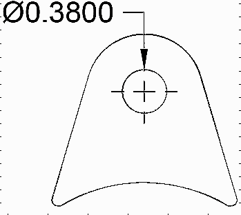 3/8" Radius Tab